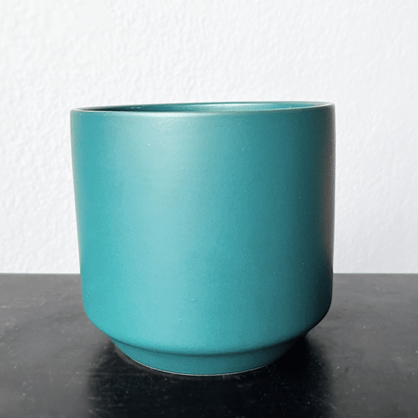 Teal Ceramic Pot | Smooth Matte Finish | Ideal for Indoor & Outdoor Plants - Image 2