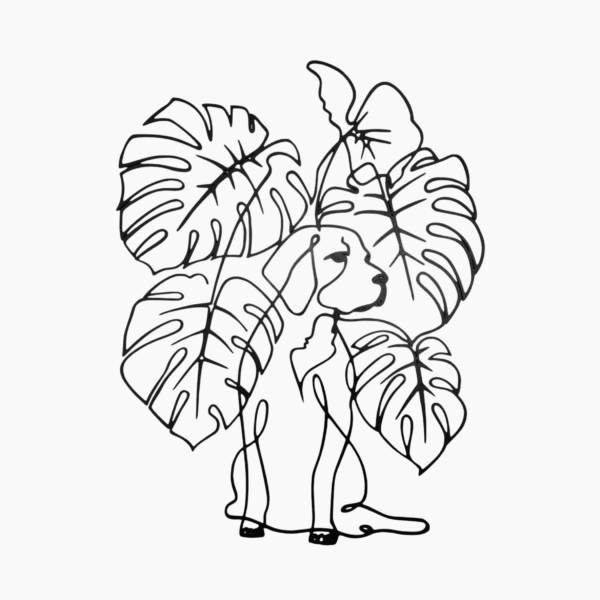 Wall Art - Monstera Dog - Image 2