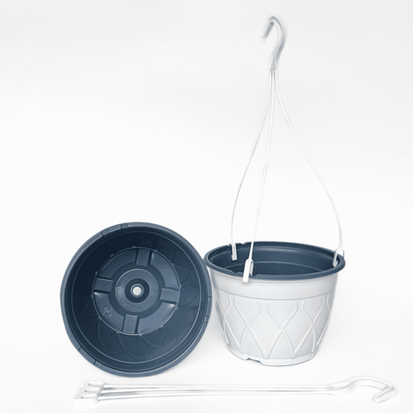 Hanging Basket White | Lightweight Thermoformed Planter | Ideal for Indoor & Outdoor Displays - Image 2