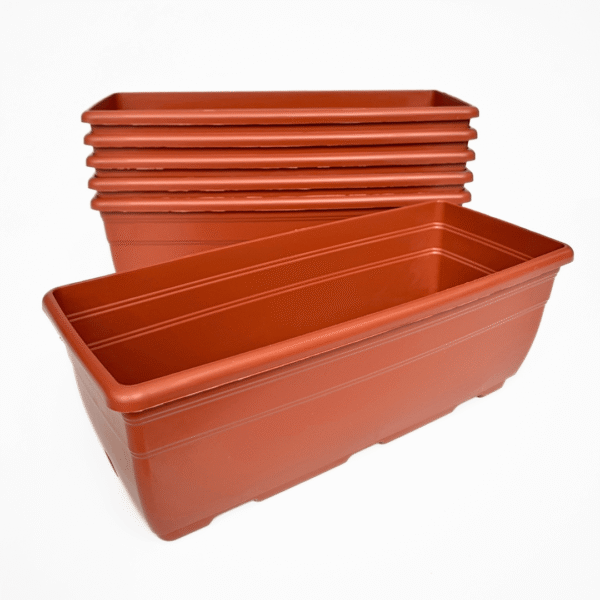 Lucia Window Box 27cm | Stylish Planter with Saucer | Ideal for Windows & Balconies - Image 3