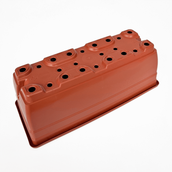 Lucia Window Box 27cm | Stylish Planter with Saucer | Ideal for Windows & Balconies - Image 4