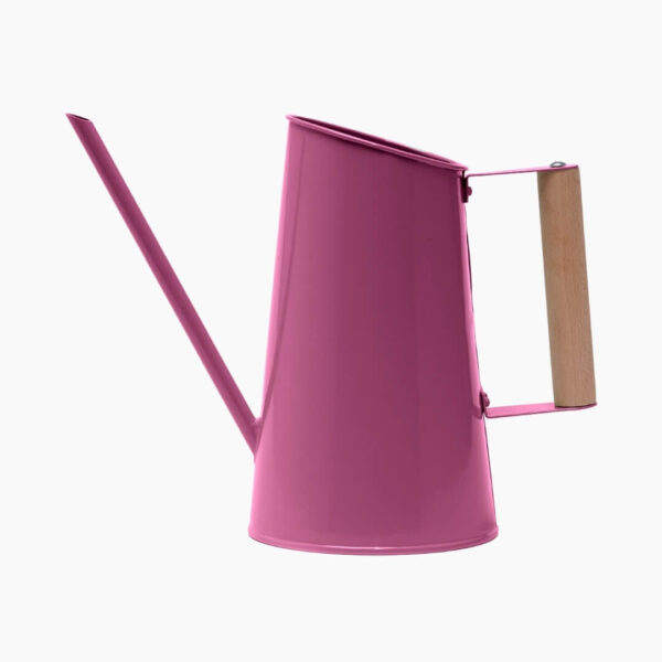 TerraHub - LeafLand - T_OR1120 - Good Roots Watering Can 1.5L - Purple with wooden handle