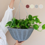 Good Roots Rattan Effect Hanging Basket 35cm