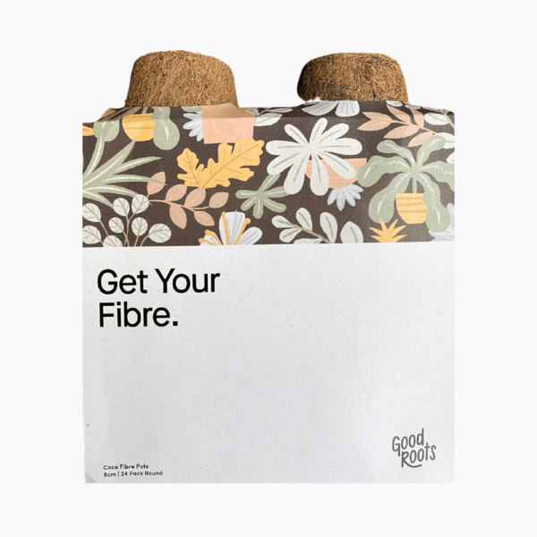 Good Roots Fibre Pots 8cm round - 24 pack - Image 3