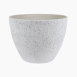 Terrhub Marketplace - Leafland - CeraMix Pot Nova Terrazzo White D22 H17