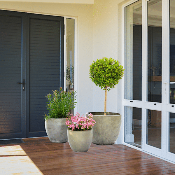 Melissa Fibre Cement Pot | Classic Style | Indoor & Outdoor Decorative Planters (3 Sizes) - Image 4