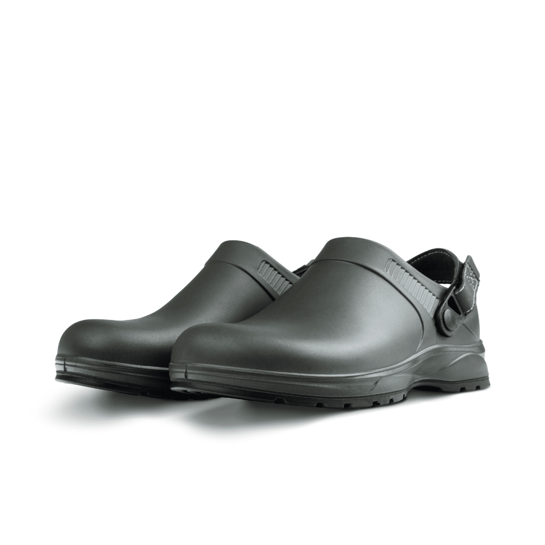 1. Work Clog - Garden-Pro - Green - Angled - Pair - Rebel Rebel Cruiza Garden-Pro