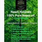 1L Neem Naturals cold pressed neem oil ready-to-use plant spray bottle with nozzle.