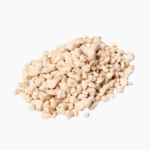 Japanese Kanuma soil with mixed particle sizes in soft, pale tones