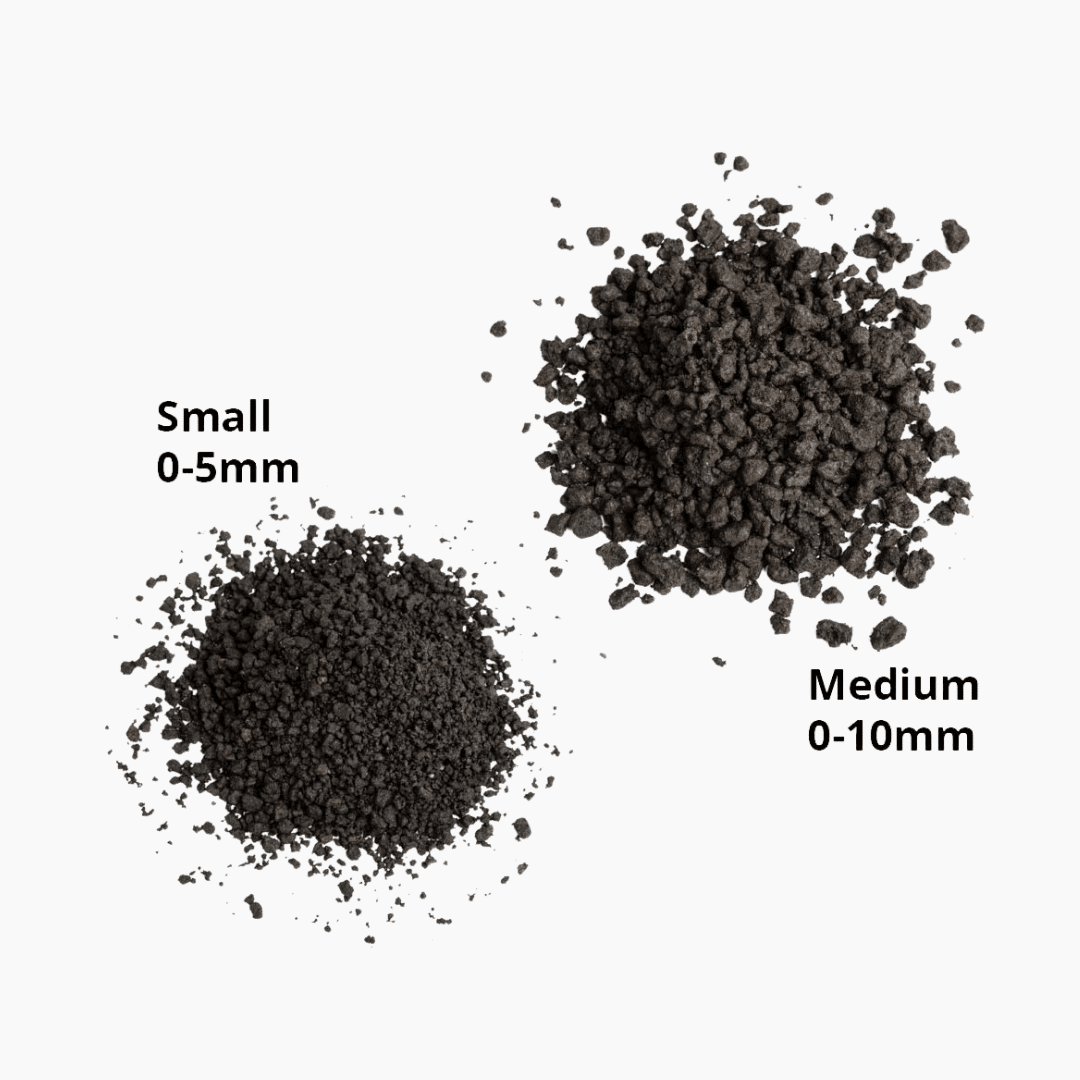 lava-combined Japanese lava stones in shades of brown and black