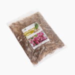 Rehydrated sphagnum moss, light brown and fluffy, ideal for plant growth
