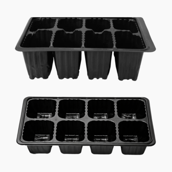 Plastic Seed Tray 6 Pocket Reusable Seed Starter Tray for Vegetables Herbs and Flowers - Image 2