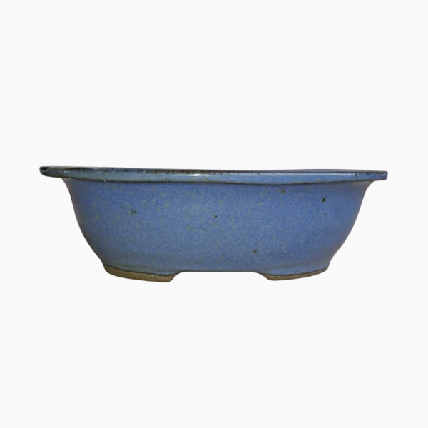 Medium Oval Bonsai Pot glazed handcrafted from durable stoneware.