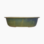 Medium Oval Bonsai Pot glazed handcrafted from premium stoneware.