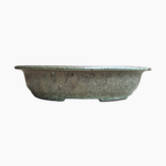 Medium Oval Bonsai Pot glazed handcrafted from durable stoneware.