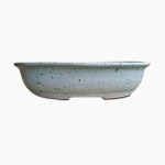 Medium Oval Bonsai Pot glazed handcrafted from durable stoneware.