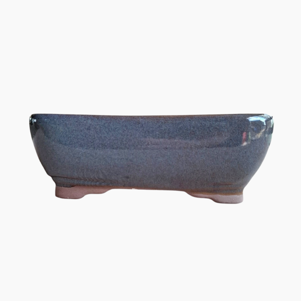 Medium rectangular glazed bonsai pot handcrafted in South Africa from stoneware.