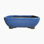 Medium rectangular glazed bonsai pot handcrafted in South Africa from stoneware.