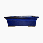 Medium rectangular glazed bonsai pot handcrafted from stoneware in South Africa.