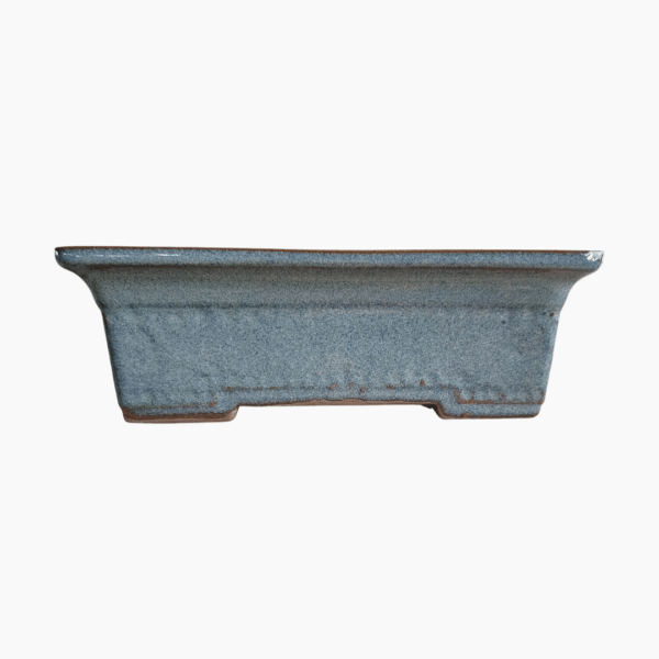 Medium rectangular glazed bonsai pot handcrafted from stoneware in South Africa.