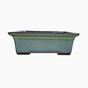 Handmade Medium Rectangular Bonsai Pot Glazed South African stoneware with drainage holes