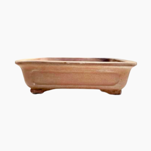Handmade Small Rectangular Bonsai Pot Unglazed Stoneware South African pottery with drainage holes