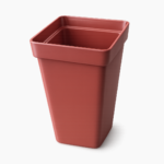 Square Plant Pots 5cm to 32cm Terracotta, Green and Black Nursery Growing Pots