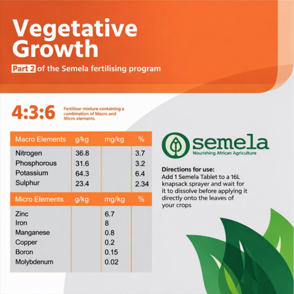 Semela Vegetable Growth Pack – Rooting Fertiliser for Seedlings and Early Growth - Image 2