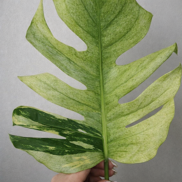 Monstera Mint – Rare Variegated Monstera Deliciosa (Mint Variegation) Plant 2 - Image 7