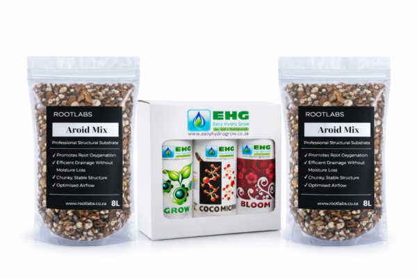 ROOTLABS Aroid Pro Grow Bundle – 16L Aroid Mix with 3-Part Hydro Fertiliser Kit - Image 2