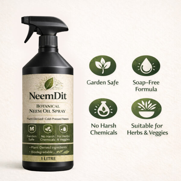 NeemDit Ready-to-Use Neem Oil Spray 1L - Natural Plant Pest Deterrent - Image 2
