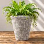 Tapered Planter | Lightweight Whitewashed Concrete | W 68 × H 73 cm