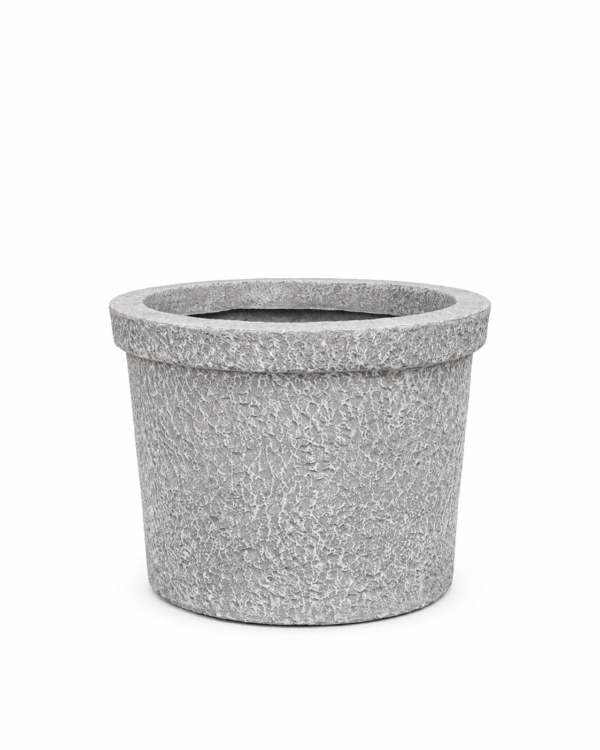 Textured planter | Lightweight Whitewashed Concrete | W 48 × H 36 cm - Image 2