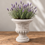Urn Planter | Lightweight Whitewashed Concrete | W 43 × H 53 cm